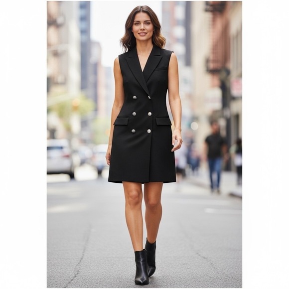 L'AGENCE Dresses & Skirts - L'AGENCE Keely Black Double Breasted Blazer Tuxedo Dress Party Formal NWT